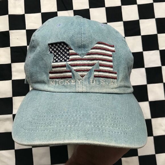 Vintage Mickey USA denim hat - Picture 2 of 7